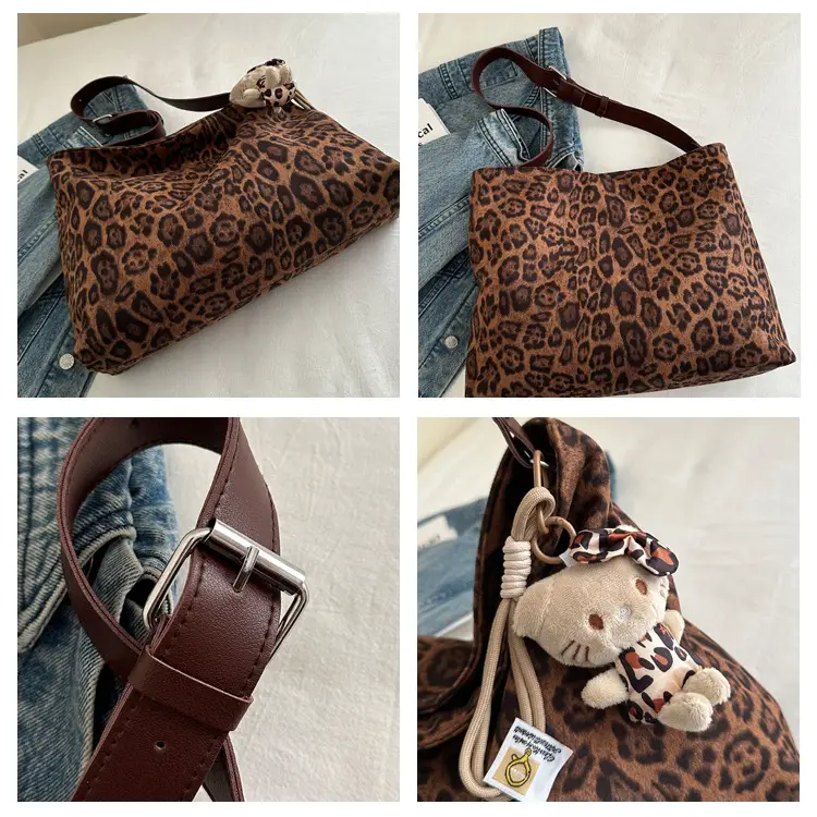 Women Leopard Print Large Capacity Shoulder Bag — feature 8