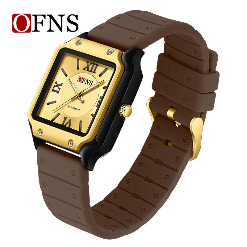 O'FNS White Quartz Watch with Roman Scale - Image 5