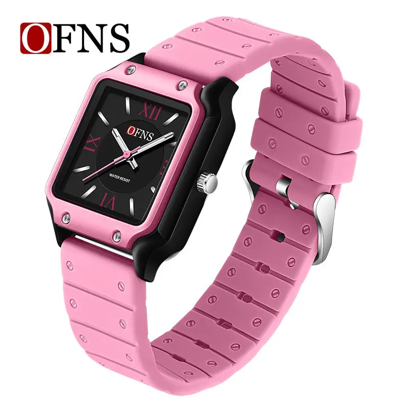 O'FNS White Quartz Watch with Roman Scale - Image 8