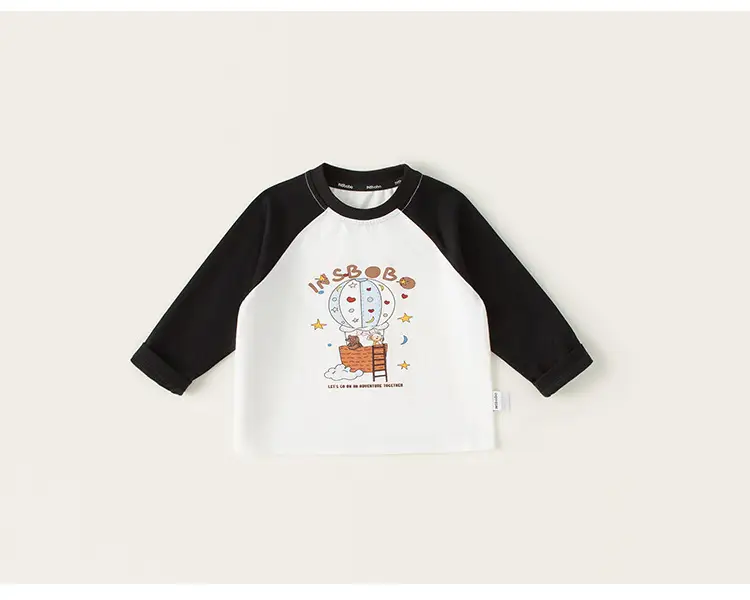 Girls Long Sleeve T-Shirt Pink Grey Cartoon Baby — feature 19