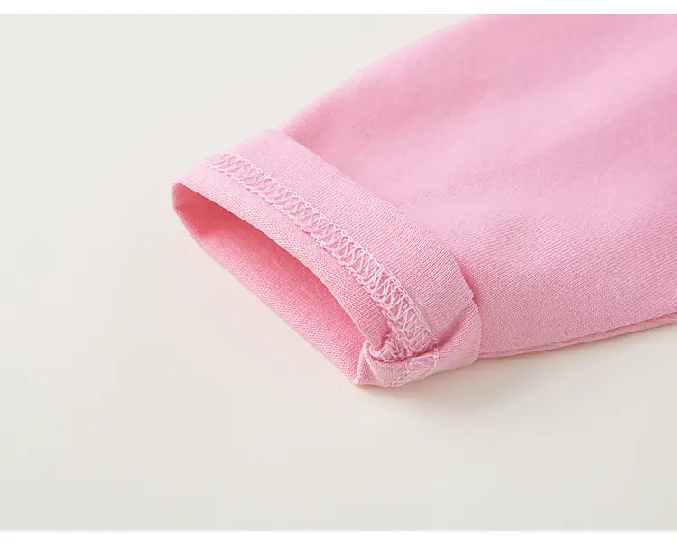 Girls Long Sleeve T-Shirt Pink Grey Cartoon Baby — feature 23