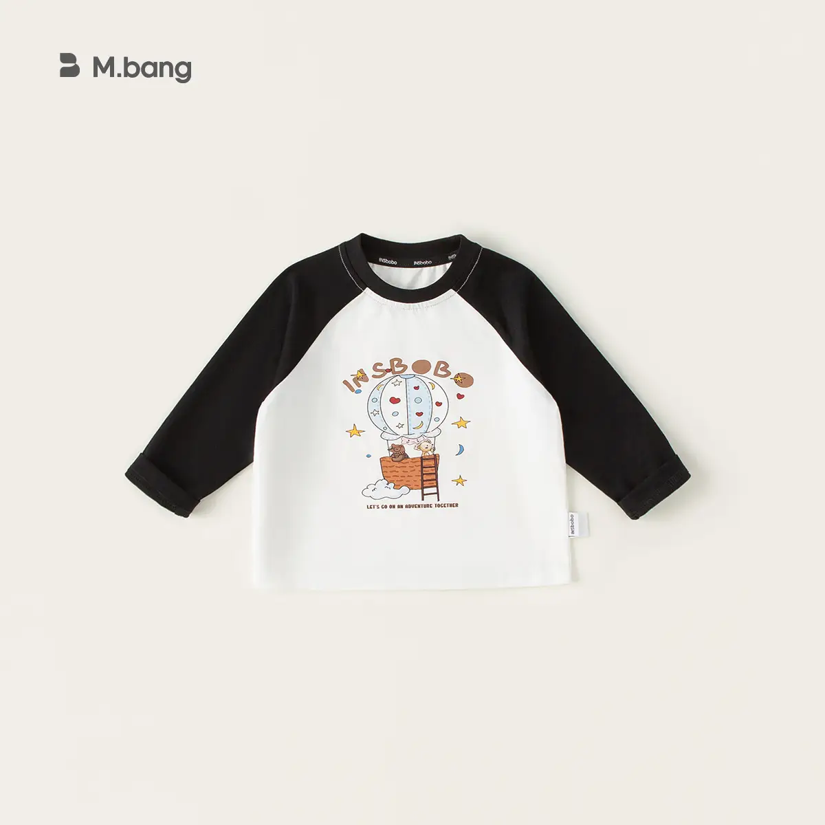 Girls Long Sleeve T-Shirt Pink Grey Cartoon Baby - Image 2