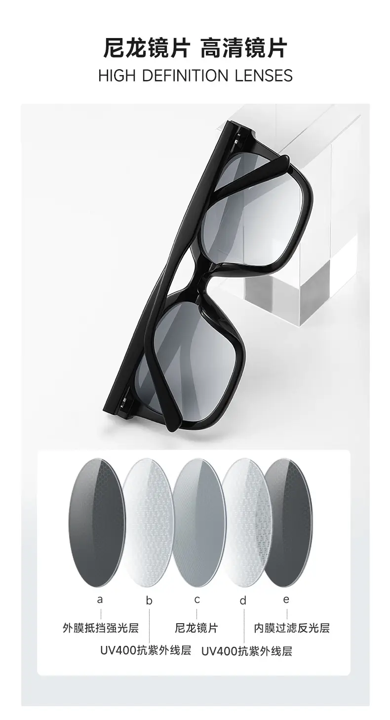 Women UV Sunglasses Black Frame Snow Sal Sheet — feature 6