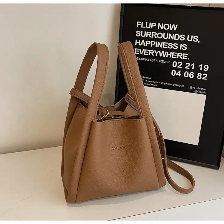 Tan Leather Bucket Bag for Women 2026 Winter Style — feature 41