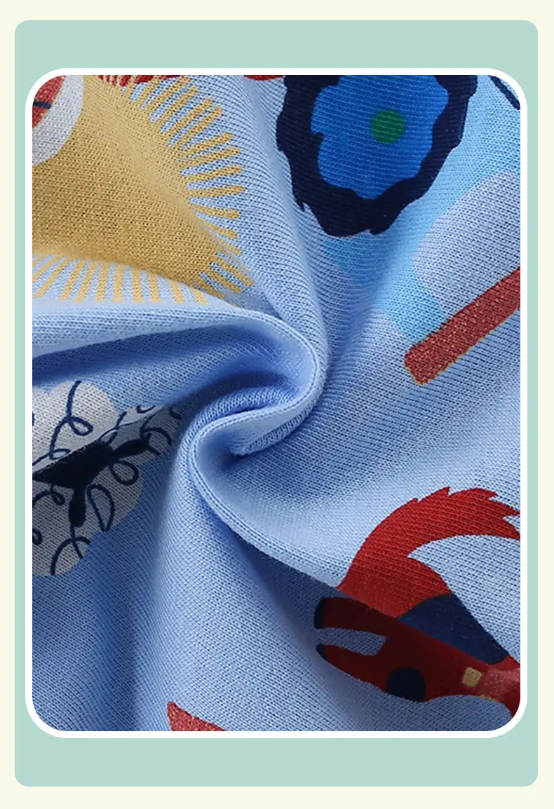 Malwee Boys T-Shirt Blue Cartoon Print Summer Wear — feature 4