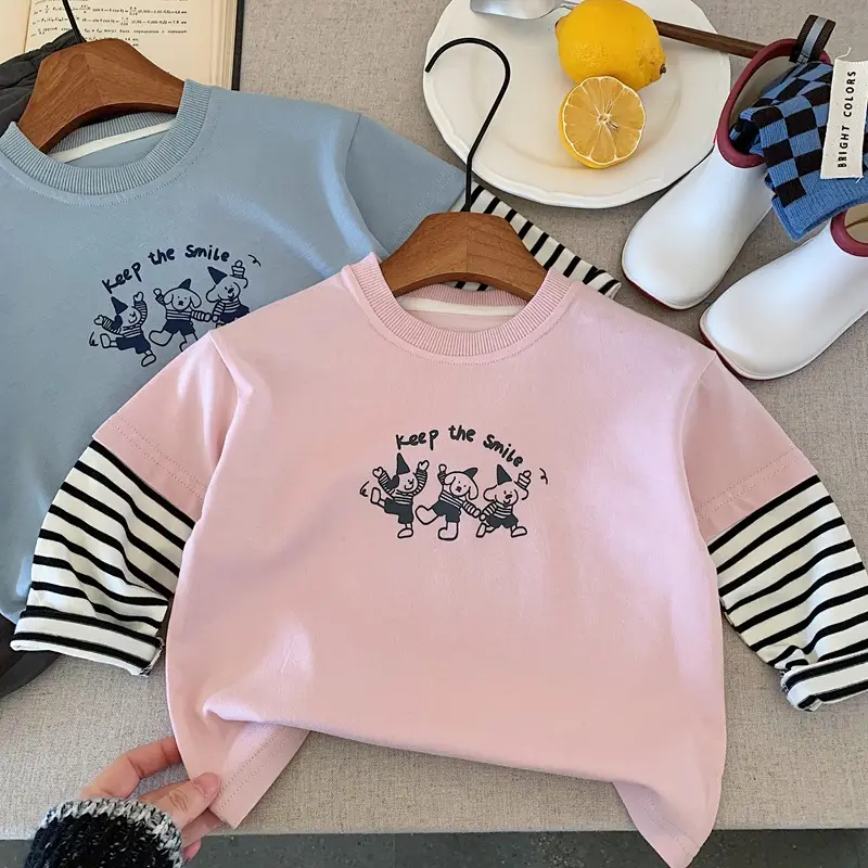 Pink Long Sleeve T-Shirt for Boys Spring Autumn 2025 — feature 10
