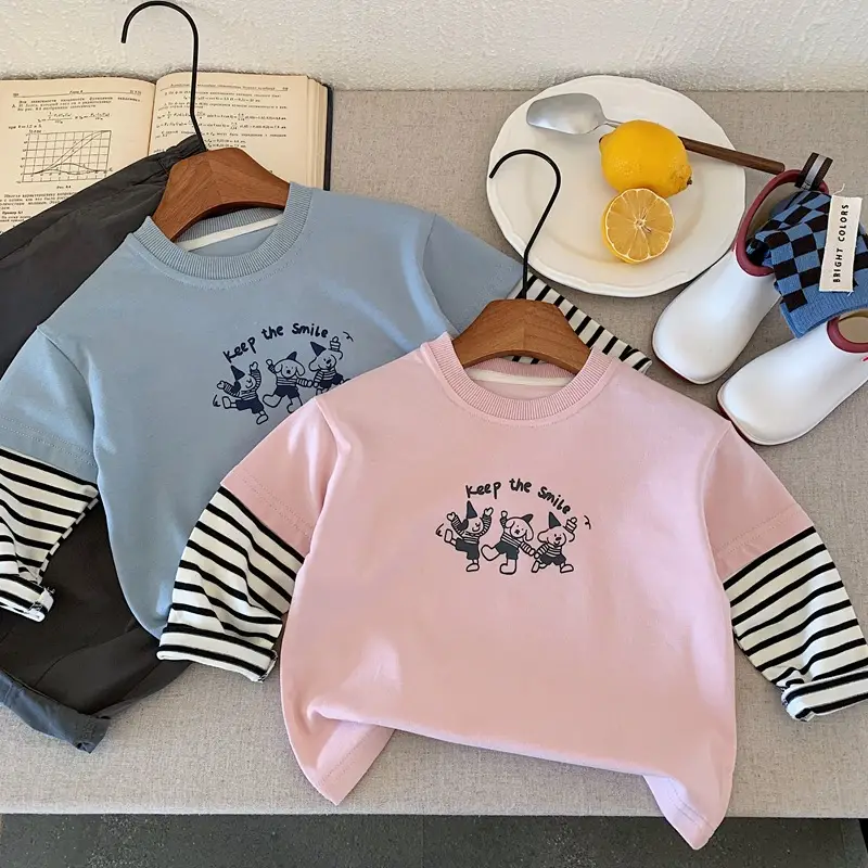 Pink Long Sleeve T-Shirt for Boys Spring Autumn 2025 — feature 5