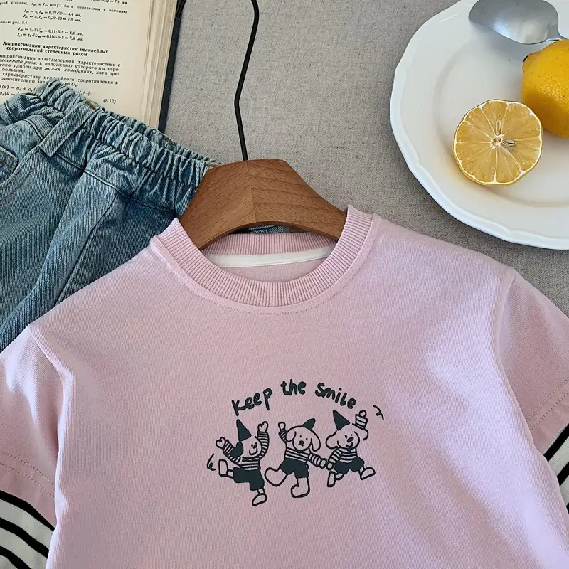 Pink Long Sleeve T-Shirt for Boys Spring Autumn 2025 — feature 6