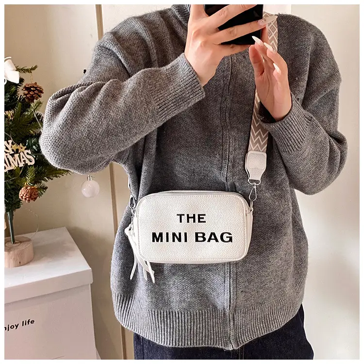Pink Mini Crossbody Bag with Letter Design — feature 20