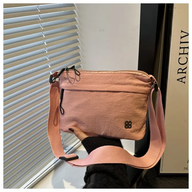Japanese Style Water Repellent Shoulder Bag Yellow — feature 13