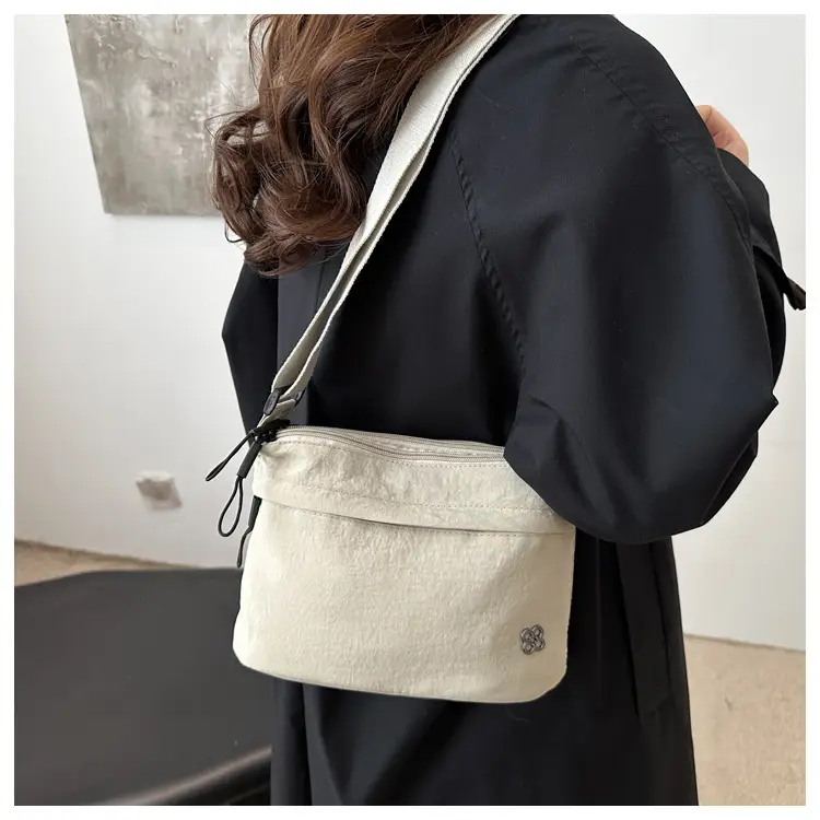 Japanese Style Water Repellent Shoulder Bag Yellow — feature 20