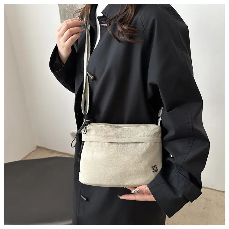 Japanese Style Water Repellent Shoulder Bag Yellow — feature 22