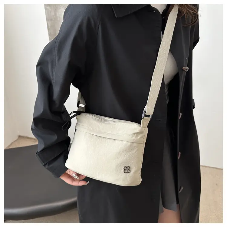 Japanese Style Water Repellent Shoulder Bag Yellow — feature 23