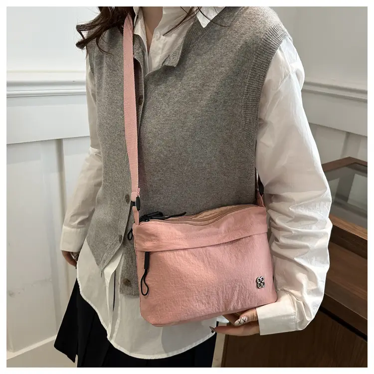 Japanese Style Water Repellent Shoulder Bag Yellow — feature 24