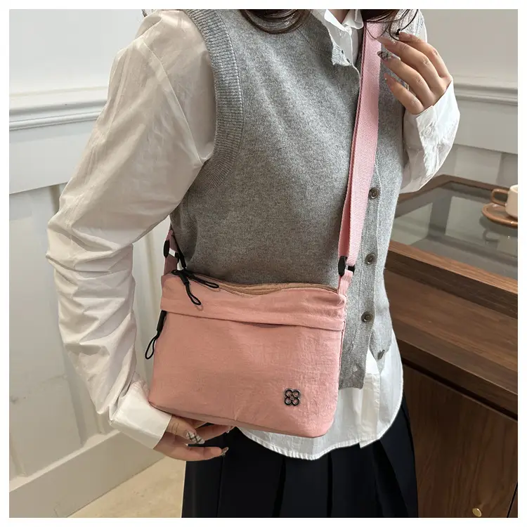 Japanese Style Water Repellent Shoulder Bag Yellow — feature 25