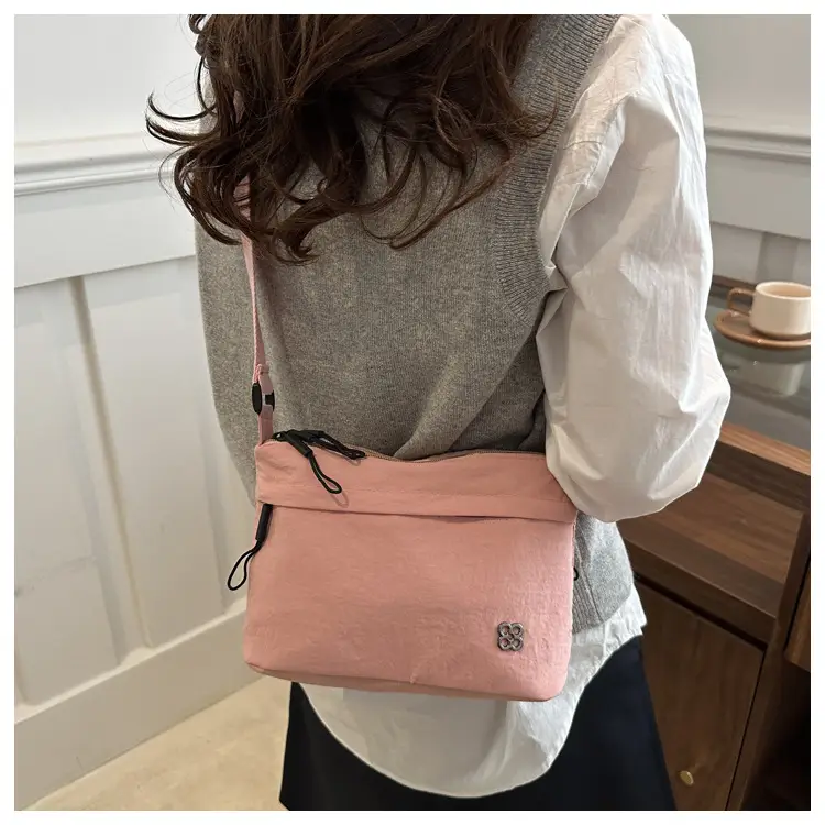 Japanese Style Water Repellent Shoulder Bag Yellow — feature 26