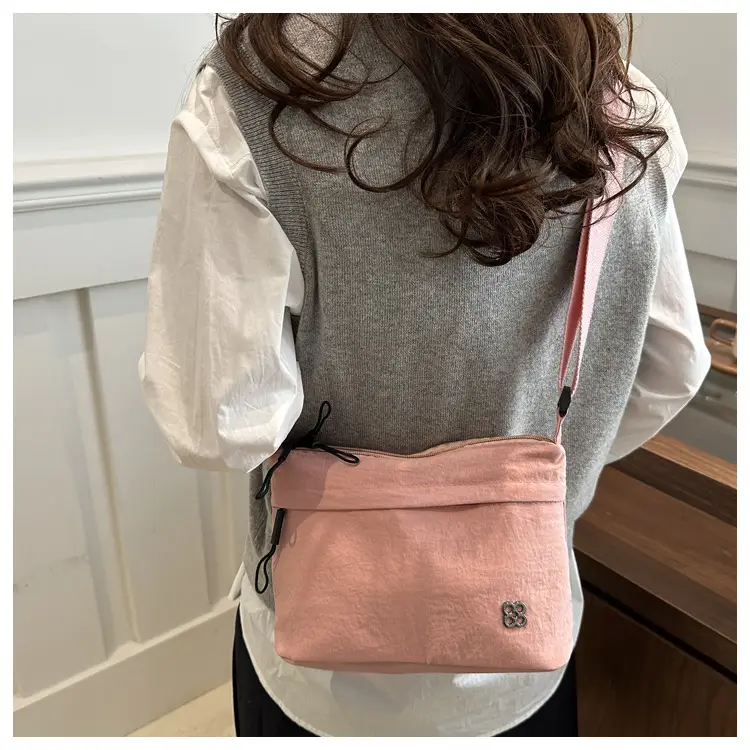 Japanese Style Water Repellent Shoulder Bag Yellow — feature 27
