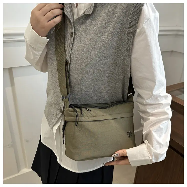 Japanese Style Water Repellent Shoulder Bag Yellow — feature 28
