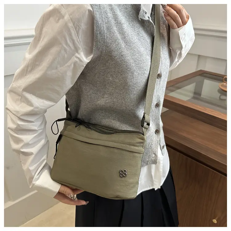 Japanese Style Water Repellent Shoulder Bag Yellow — feature 29