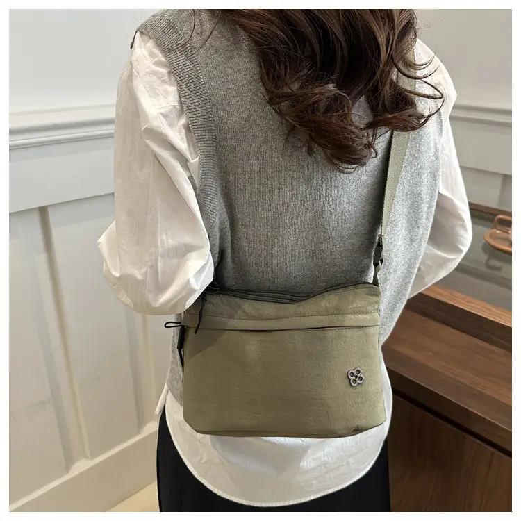 Japanese Style Water Repellent Shoulder Bag Yellow — feature 31