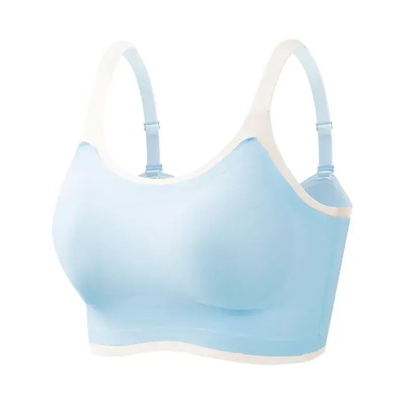 Women's Crossbody Yoga Vest Shockproof Light Blue - Image 11