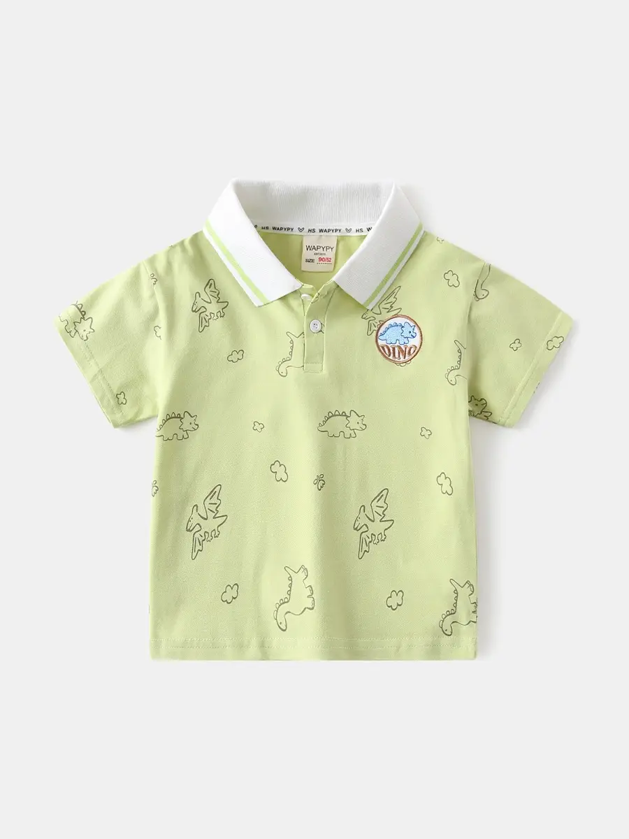 Blue Dinosaur Print Boys Short Sleeve T-Shirt 2026 - Image 7