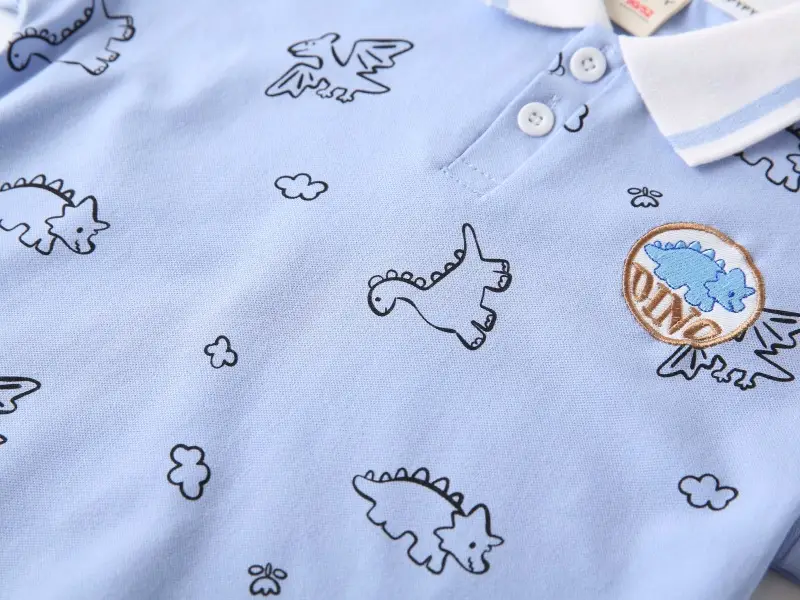 Blue Dinosaur Print Boys Short Sleeve T-Shirt 2026 — feature 10