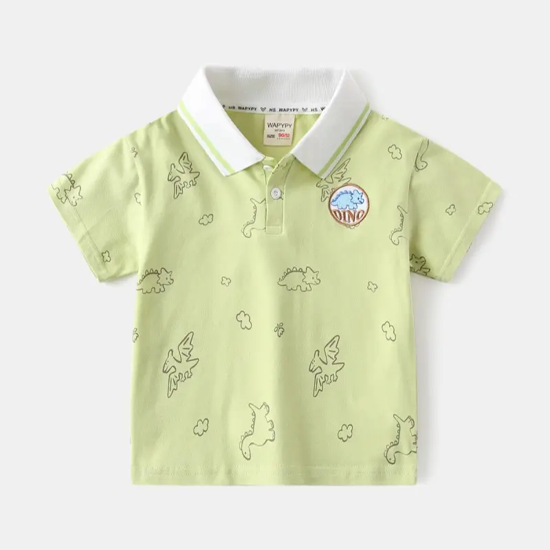 Blue Dinosaur Print Boys Short Sleeve T-Shirt 2026 - Image 2
