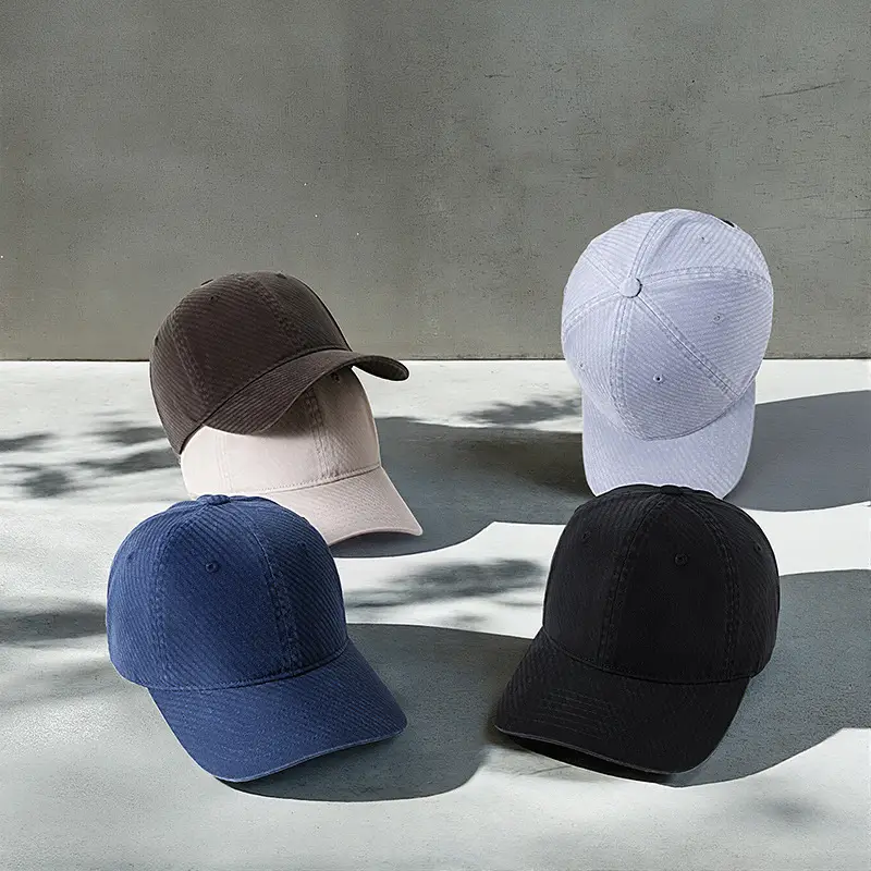 Black Retro Washed Baseball Cap Men's Casual All-match Sunshade Hat - Image 7