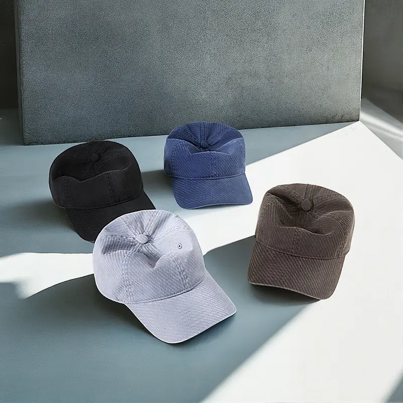 Black Retro Washed Baseball Cap Men's Casual All-match Sunshade Hat - Image 9