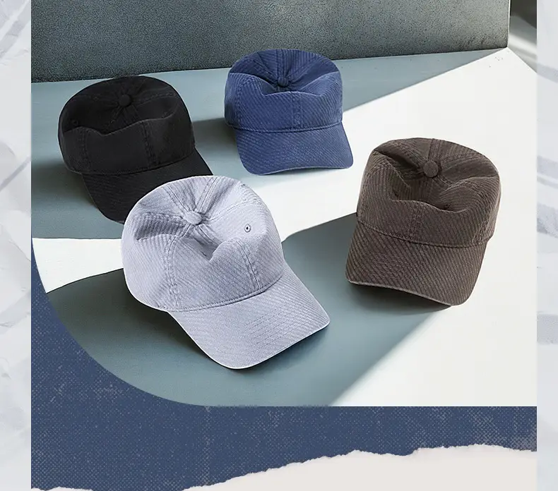 Black Retro Washed Baseball Cap Men's Casual All-match Sunshade Hat — feature 15