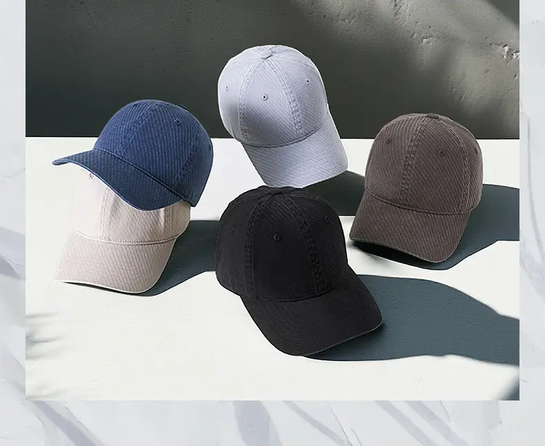 Black Retro Washed Baseball Cap Men's Casual All-match Sunshade Hat — feature 19