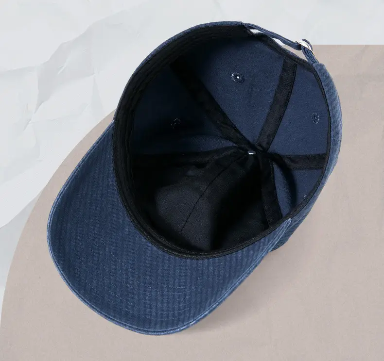 Black Retro Washed Baseball Cap Men's Casual All-match Sunshade Hat — feature 21