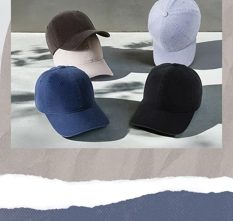 Black Retro Washed Baseball Cap Men's Casual All-match Sunshade Hat — feature 28