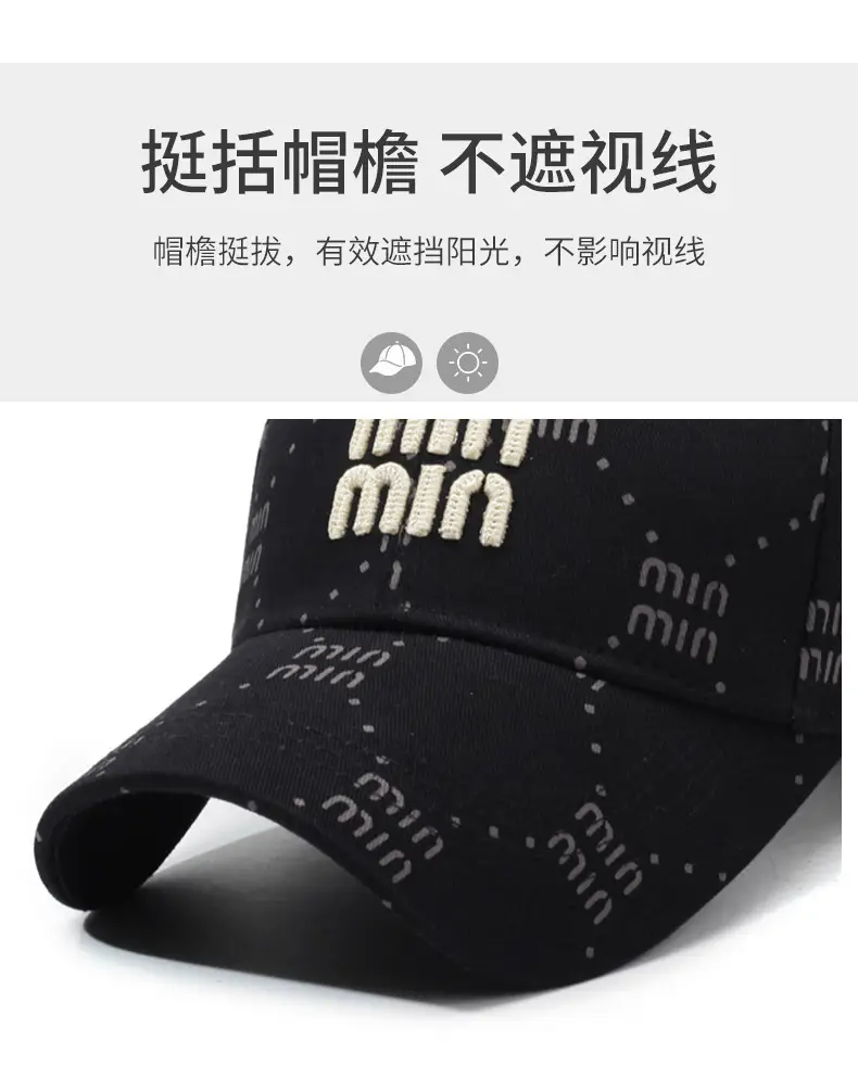 Korean Printed Baseball Cap for Men Women Casual Streetwear — feature 2