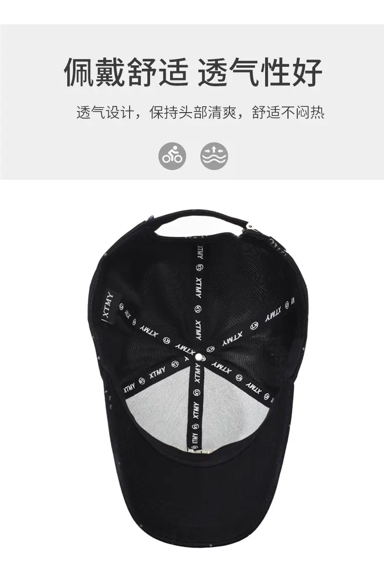 Korean Printed Baseball Cap for Men Women Casual Streetwear — feature 5