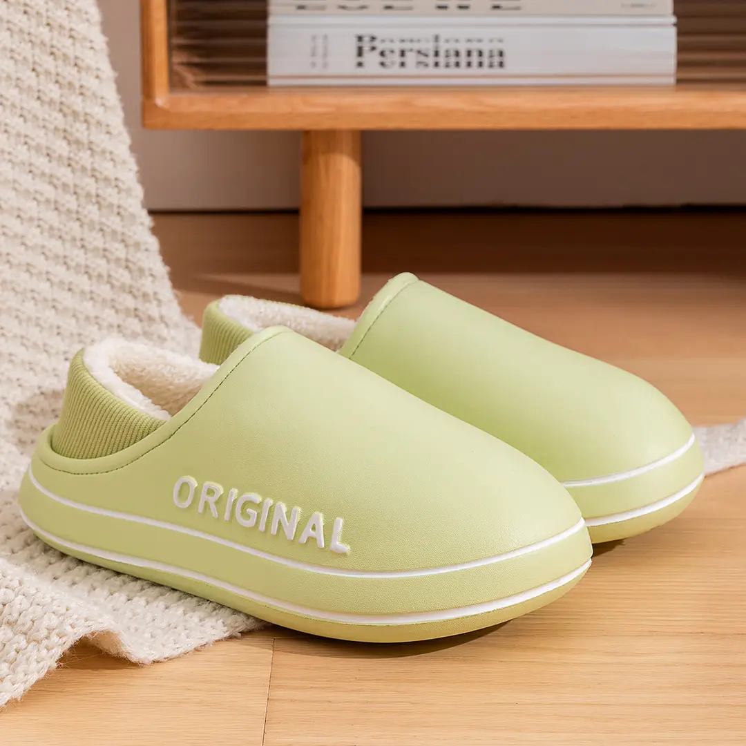 Elastic Heel Slippers for Men, Winter Indoor Non-Slip Warm Eva Waterproof Outdoor Wear-Resistant Thickened for Men in Winter - Image 6