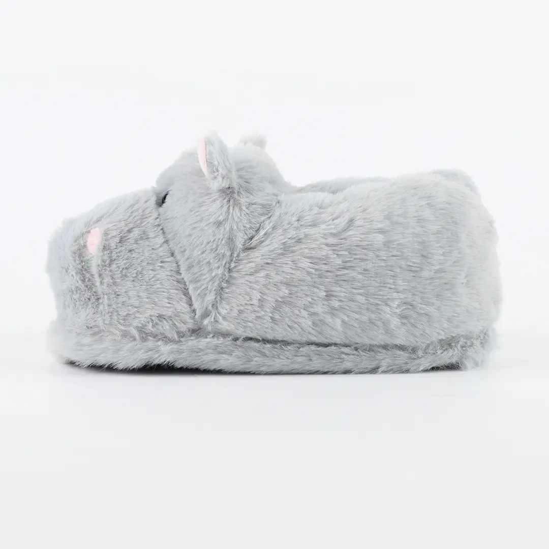Cotton Slippers for Men and Women Winter Comfortable Plush Warm Non-Slip All-Heel Ugly Cute Cute Hippo Couple's Home Shoes — feature 3