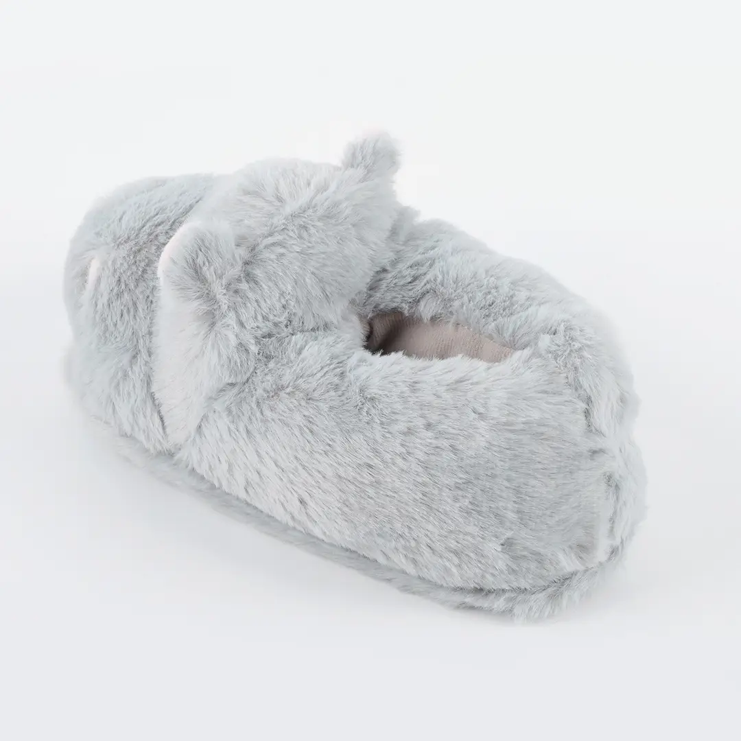 Cotton Slippers for Men and Women Winter Comfortable Plush Warm Non-Slip All-Heel Ugly Cute Cute Hippo Couple's Home Shoes — feature 5