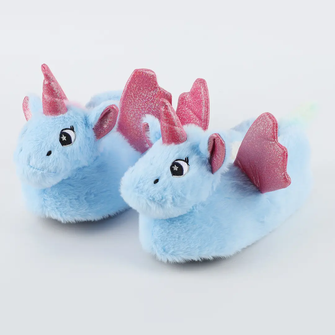 Unicorn Slippers Indoor Non-slip Slippers Winter Women's Cute Warm Home Maomao Slippers Autumn and Winter Cartoon Slippers - Image 2