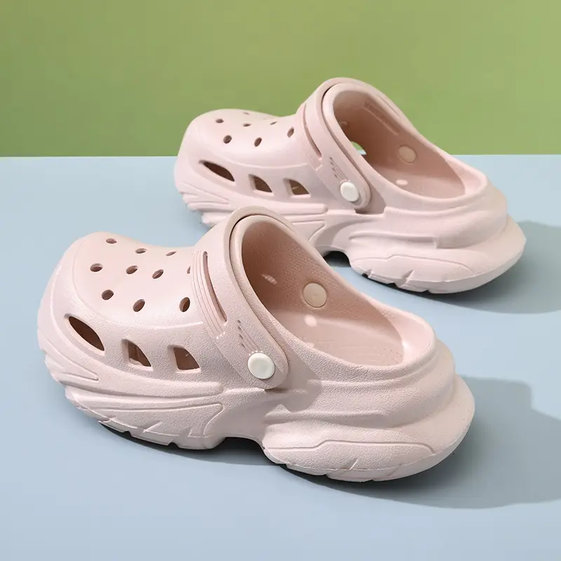 Thick-soled hole shoes women's summer outdoor wear heightening non-slip slippers eva breathable non-smelly feet wear-resistant beach baotou mop - Image 6
