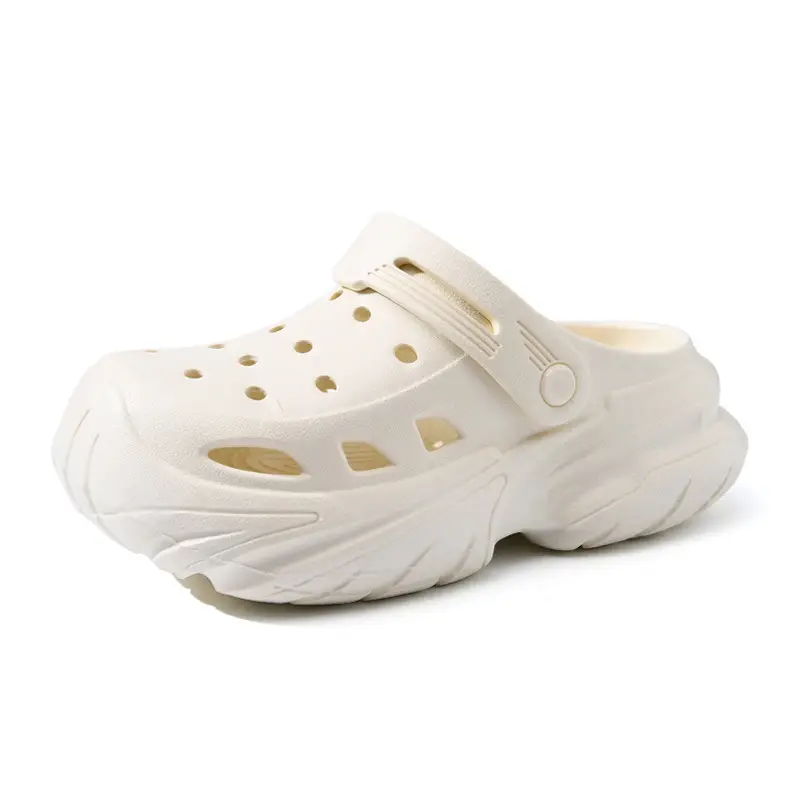 Thick-soled hole shoes women's summer outdoor wear heightening non-slip slippers eva breathable non-smelly feet wear-resistant beach baotou mop - Image 9