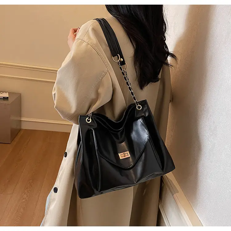 White Korean Style Large Capacity Shoulder Bag for Women — feature 10