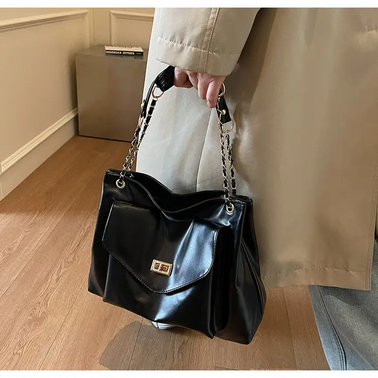 White Korean Style Large Capacity Shoulder Bag for Women — feature 11