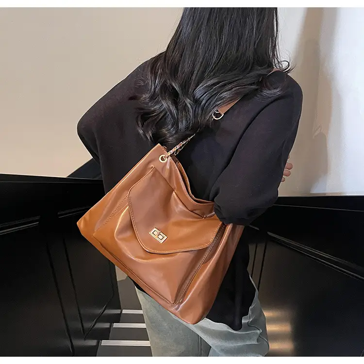 White Korean Style Large Capacity Shoulder Bag for Women — feature 15