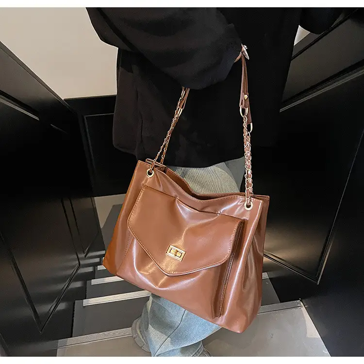 White Korean Style Large Capacity Shoulder Bag for Women — feature 16