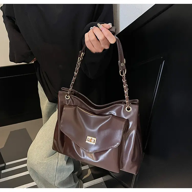 White Korean Style Large Capacity Shoulder Bag for Women — feature 18