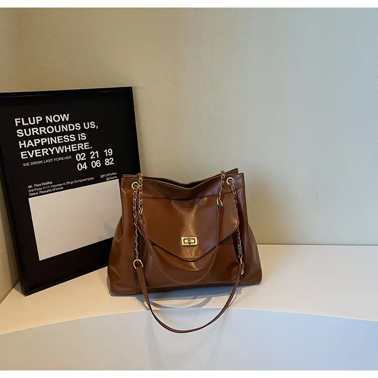 White Korean Style Large Capacity Shoulder Bag for Women — feature 21