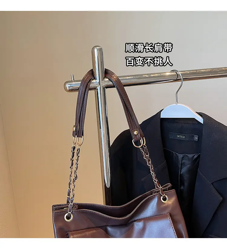 White Korean Style Large Capacity Shoulder Bag for Women — feature 3