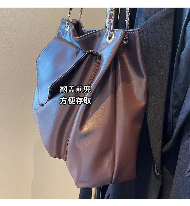White Korean Style Large Capacity Shoulder Bag for Women — feature 5